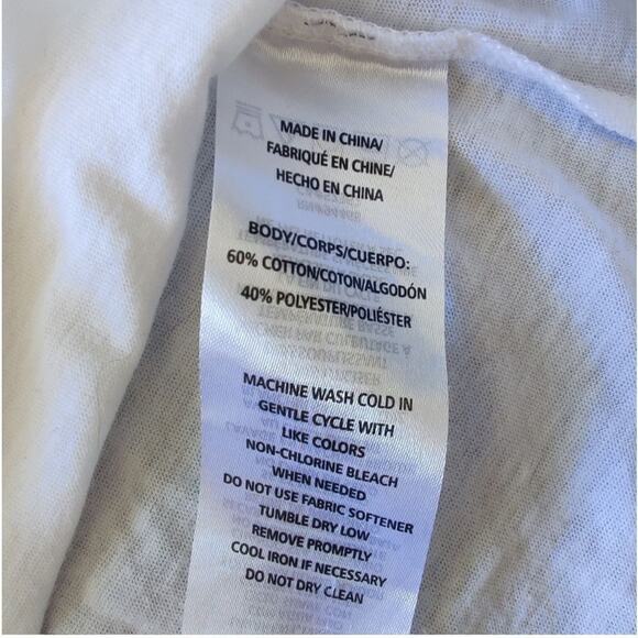 Betsey Johnson Love Varsity Boyfriend Tee White, Size 1X, Pride 2023 - Picture 11 of 12